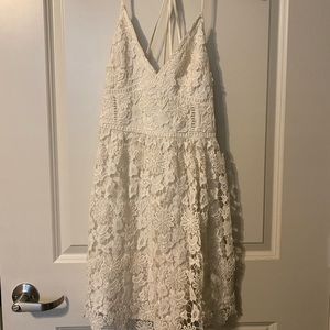 White lace dress!